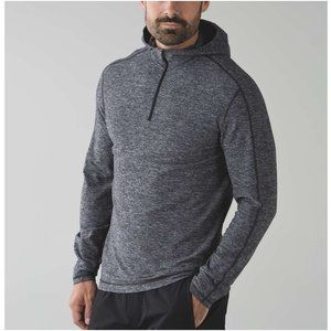 Lululemon Surge Warm Hoodie gray 1/2 zip shirt